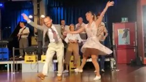 Танцы буги-вуги под живую музыку! — 2021. Сондре и Таня. #Танцы