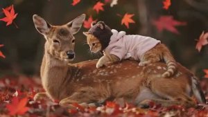 Котёнок в лесу