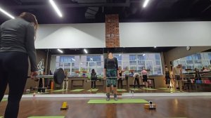 Разминка, штанга, висы. 12.10.25 тренировка с Любовью Жуковской