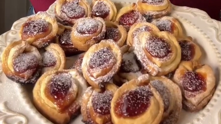 ПЕЧЕНЬЕ с вареньем за 10 минут...🍪🍒☕😋 Рецепт ⤵️