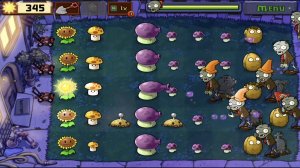 Зомби против растений. Ночь. 3 уровень