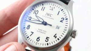 Обзор роскошных часов IWC Pilot's Watch Mark XVIII (СЕРЕБРЯНЫЙ циферблат) (IW3270-12)