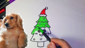 Как нарисовать новогоднюю ЁЛКУ, рисуем пошагово, поэтапно, рисунок для детей. #Ёлка #drawings