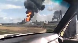 Пожар на НПЗ в Венесуэле.