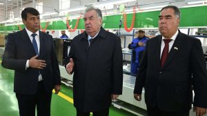 Эмомали Рахмон открыл новые промышленные объекты в Истаравшане