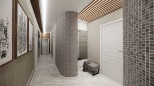 Эскизный проект интерьеров квартиры площадью 101м2