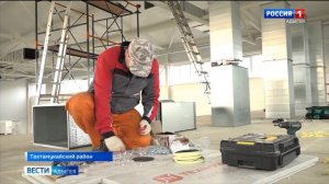 В ауле Панахес близится к завершению строительство физкультурно-оздоровительного комплекса