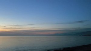 Вид на закат с набережной Сухума