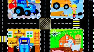 Синий трактор 🚜 пазл 🧩 Видео для детей | Мультики с игрушками