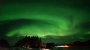 Полярное сияние на Кольском