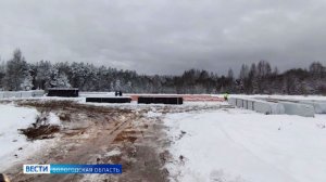 Модульную конструкцию нового ДК возводят в селе Богородское Усть-Кубинского округа