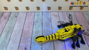 340791 Игрушка Робо-стрекоза на радиоуправлении с эффектами света звука и дыма с 3лет