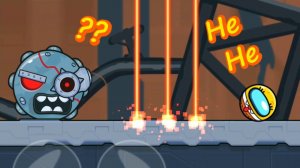 Красный Шар в игре Bounce Ball 6 Уровни 41-45 Босс