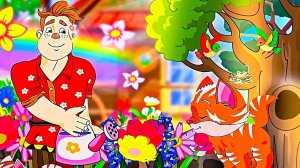 Веселая  песенка🌸 Я Садовник молодой: мультик по любимой игре Мультики для малышей 🌸