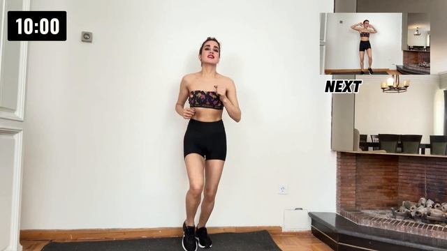 20 Min Walk at home _ Intense belly fat walking exercise for weight loss ��No Ju