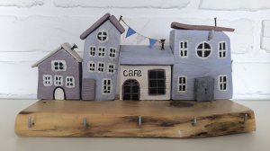 Ключница-домики своими руками. Как сделать ключницу. Идеальный подарок на новый год. Дрифтвуд