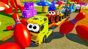 МУЛЬТИКИ ПРО МАШИНКИ ДЕТСКИЕ 🚜 ТРАКТОРА И ГРУЗОВИКИ НА ФЕРМЕ 🚜 КАТАЕМСЯ ВМЕСТЕ ПО ВЕСЁЛЫМ ТРАССАМ