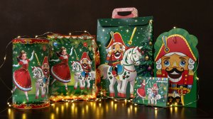 Новогодняя подарочная упаковка 2026. Коллекция «Щелкунчик».