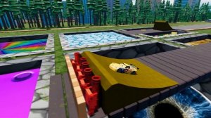 Может ли Молния выжить в ямах с радугой, лавой, льдом BeamNG Drive