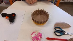 Мастер-класс Корзинка из джутовой веревки (детская библиотека №12 "Умка")