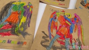 АРХАНГЕЛ МИХАИЛ - дети раскрашивали и слушали песню - молитву ангелу Funny Ant Malahovka