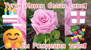 Туган Көнең белән сине!С Днём Рождения тебя!