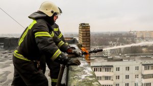 Пожарно-тактические учения в жилом доме повешенной этажности