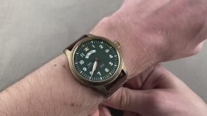 Часы IWC Pilot's Watch UTC Spitfire Edition "MJ271" IW3271-01 - Бронзовый Спитфайр