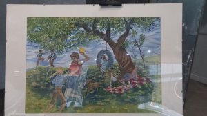 Заснеженные домики, игры в мяч и городские пейзажи в рисунках школьников ЦДШИ г. Кемерово