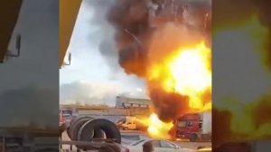 Взрыв грузовика в подмосковном Видном.