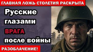 Русские глазами побеждённых: правда, которую скрывали от всего мира