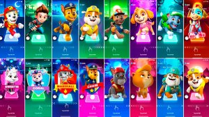 Мультики для Детей Щенячий Патруль Tiles Hop - МАРШАЛЛ, РАЙДЕР, ГОНЩИК, КРЕПЫШ, ЗУМА, СКАЙ