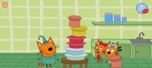 Три Кота Мультфильм Башня из кастрюль