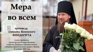 "Мера во всём". Епископ Венёвский Феодорит.