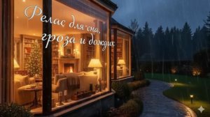 Релакс для сна : Гроза и дождик