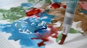 ASMR SOUND of Drawing with glass pen & Mixing glitter inks✨