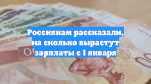 Россиянам рассказали, на сколько вырастут зарплаты с 1 января