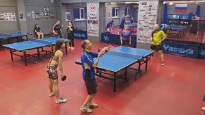 отбор Драк/Бандукова (908) - Смирнов/Попова (584) настольный теннис Парный турнир 16.11 СПб