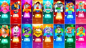 Мультики для Детей Щенячий Патруль Tiles Hop - СКАЙ, ГОНЩИК, МАРШАЛЛ, РАЙДЕР, ЭВЕРЕТ, РОККИ