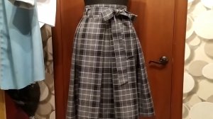 Юбка со  встречными складками.