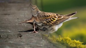 Звук природы. Птицы. Пение птицы Жаворонок на опушке леса
