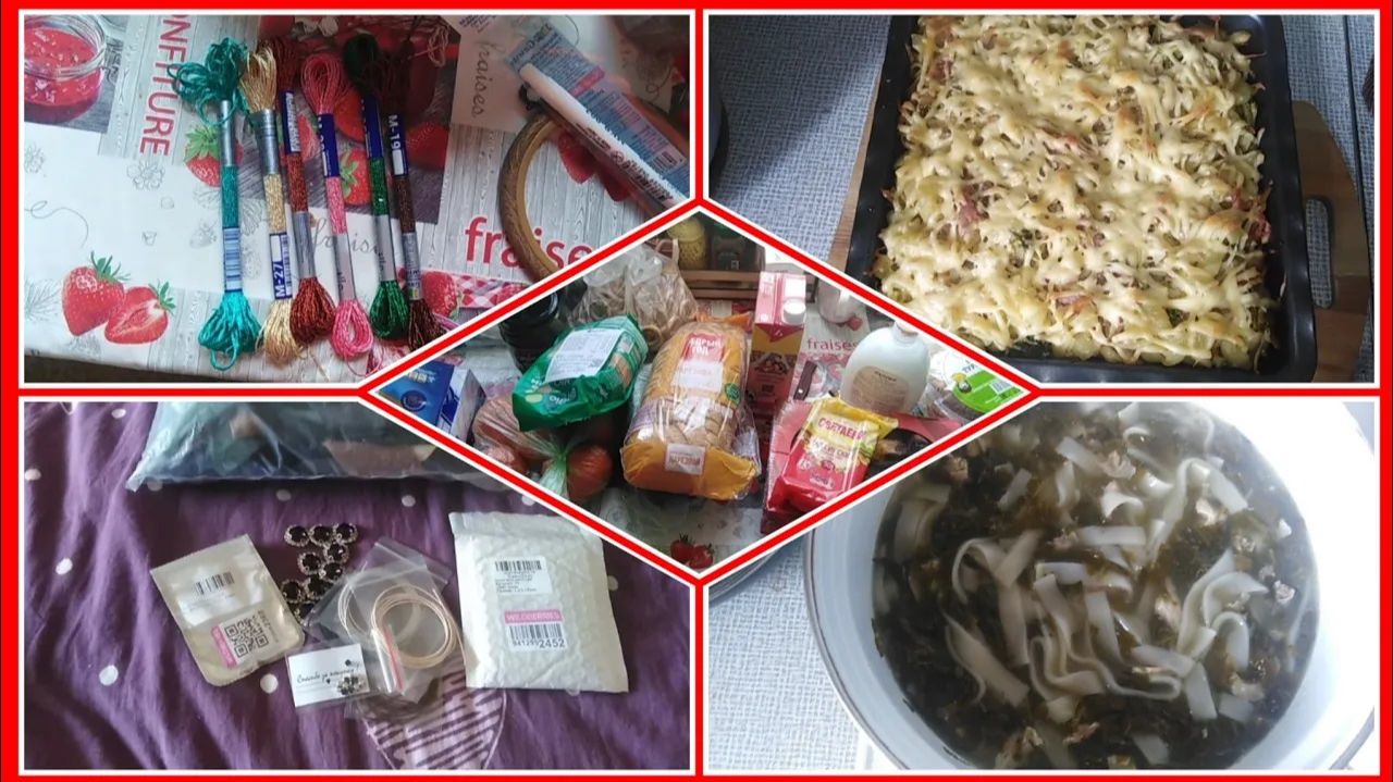 24-2023 Покупки для рукоделия _ Зелёные щи с лапшой _ Обзор продуктов __ Elena Pero