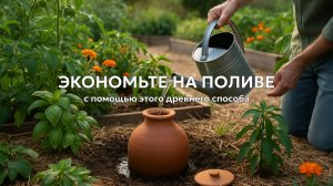 Этот древний способ экономии воды спасёт ваш сад!