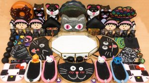 АСМР Слайм Черные котики, Мега Черный Слайм