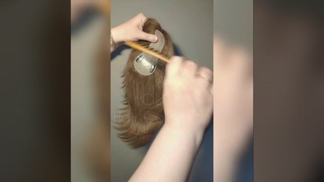 НАКЛАДКА на Пробор, на силиконе - 14 см * 4 см * 6 см #натуральнаянакладка #накладкадляобъёма