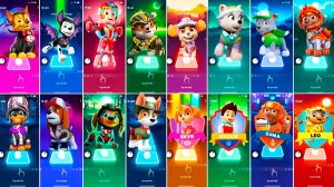 Мультики для Детей Щенячий Патруль Tiles Hop - ГОНЩИК, МАРШАЛЛ, РАЙДЕР, КРЕПЫШ, СКАЙ, ЭВЕРЕСТ