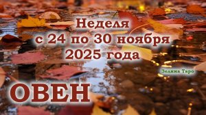 ОВЕН | ТАРО прогноз на неделю с 24 по 30 ноября 2025 года
