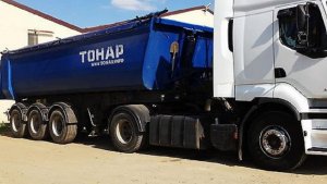 Замена подрессорнной пластина на полуприцепе ТОНАР с шасси BPW.