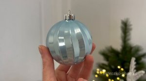 Набор ёлочных шаров из пластика НОВОГОДНИЙ КУТЮРЬЕ, коллекция 'Зимняя прогулка', 60-70 мм, 2000334