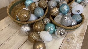 Набор ёлочных шаров из пластика НОВОГОДНИЙ КУТЮРЬЕ, коллекция 'Обаяние Арктики', 60-70 мм, 2000336